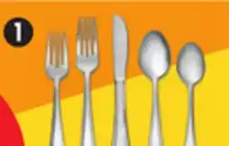 Canadian Tire CANVAS 50-Pc Madison 18/10 Stainless-Steel Flatware Set offer