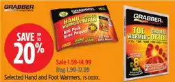 Canadian Tire Grabber Selected Hand and Foot Warmers offer