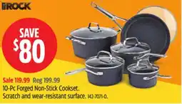 Canadian Tire Rock 10-Pc Forged Non-Stick Cookset. Scratch and wear-resistant surface offer