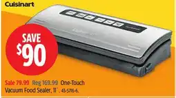 Canadian Tire Cuisinart One-Touch Vacuum Food Sealer, 11˝ offer