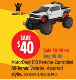 Canadian Tire MotorDayz 1:10 Remote-Controlled All-Terrain Vehicles offer