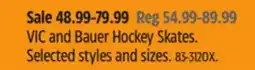 Canadian Tire VIC and Bauer Hockey Skates offer