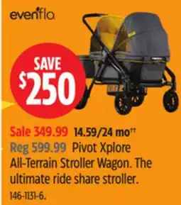 Canadian Tire Evenflo Pivot Xplore All-Terrain Stroller Wagon offer