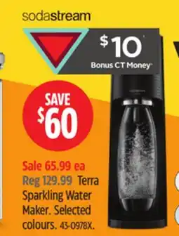 Canadian Tire SodaStream Terra Sparkling Water Maker offer