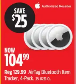 Canadian Tire AirTag Bluetooth Item Tracker, 4-Pack offer