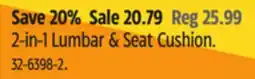 Canadian Tire AutoTrends 2-in-1 Lumbar & Seat Cushion offer