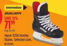 Canadian Tire Bauer Vapor X250 Hockey Skates offer