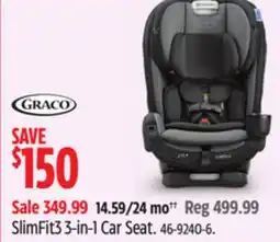 Canadian Tire SlimFit3 3-in-1 Car Seat offer