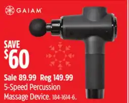 Canadian Tire 5-Speed Percussion Massage Device offer