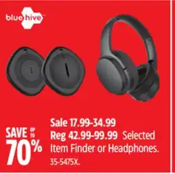 Canadian Tire Selected Item Finder or Headphones offer