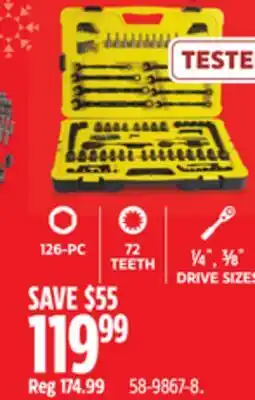 Canadian Tire STANLEY Black Chrome Socket Sets offer