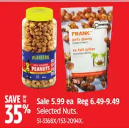 Canadian Tire Selected Nuts offer