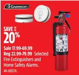 Canadian Tire Selected Fire Extinguishers and Home Safety Alarms offer