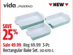 Canadian Tire Vida Par Paderno 3-Pc Rectangular Bake Set offer