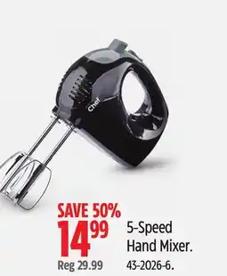 Canadian Tire 5-Speed Hand Mixer offer