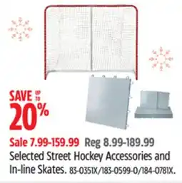 Canadian Tire Sherwood Selected Street Hockey Accessories and In-line Skates offer