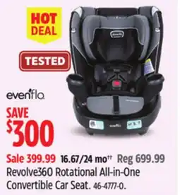 Canadian Tire Revolve360 Rotational All-in-One Convertible Car Seat offer