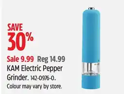 Canadian Tire KAM Electric Pepper Grinder offer