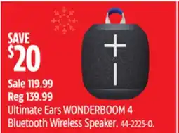 Canadian Tire Ultimate Ears WONDERBOOM 4 Bluetooth Wireless Speaker offer