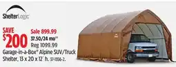 Canadian Tire Garage-in-a-Box Alpine SUV/Truck Shelter offer