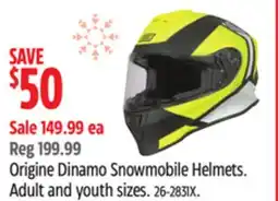 Canadian Tire Origine Dinamo Snowmobile Helmets offer