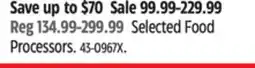 Canadian Tire Selected Food Processors offer