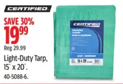 Canadian Tire Certified Light-Duty Tarp offer