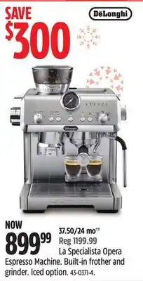 Canadian Tire La Specialista Opera Espresso Machine offer