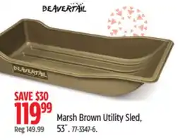 Canadian Tire Marsh Brown Utility Sled, 53˝ offer