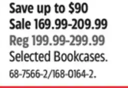 Canadian Tire Selected Bookcases offer