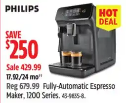 Canadian Tire Fully-Automatic Espresso Maker, 1200 Series offer