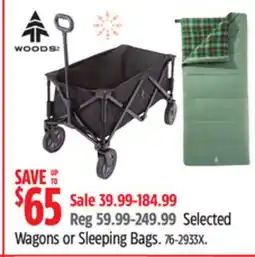 Canadian Tire Selected Wagons or Sleeping Bags offer