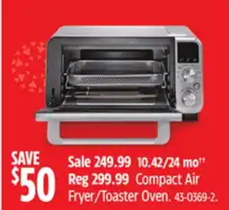 Canadian Tire De'Longhi Compact Air Fryer/Toaster Oven offer