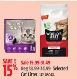 Canadian Tire Selected Cat Litter offer