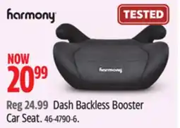 Canadian Tire Dash Backless Booster Car Seat offer