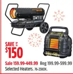 Canadian Tire Selected Heaters offer