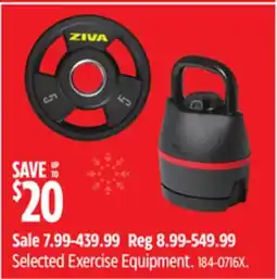 Canadian Tire Selected Exercise Equipment offer
