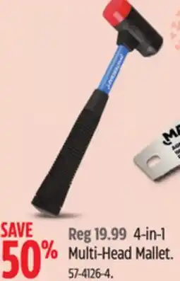 Canadian Tire Mastercraft 4-in-1 Multi-Head Mallet offer