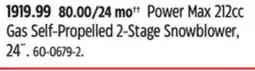 Canadian Tire Power Max 212cc Gas Self-Propelled 2-Stage Snowblower, 24˝ offer