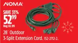 Canadian Tire 28´ Outdoor 3-Split Extension Cord offer