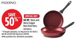 Canadian Tire 26cm and 30cm Forged Non-Stick Pans offer