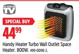 Canadian Tire Handy Heater Turbo Wall Outlet Space Heater offer