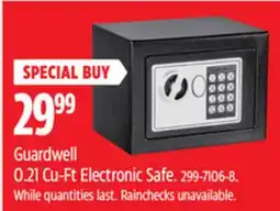 Canadian Tire Guardwell 0.21 Cu-Ft Electronic Safe offer