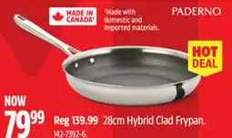 Canadian Tire PADERNO 28cm Hybrid Clad Frypan offer