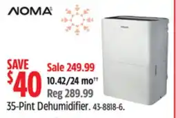 Canadian Tire NOMA 35-Pint Dehumidifier offer