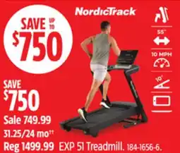 Canadian Tire NordicTrack EXP 51 Treadmill offer