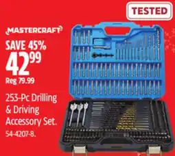 Canadian Tire Mastercraft 253-Pc Drilling & Driving Accessory Set offer