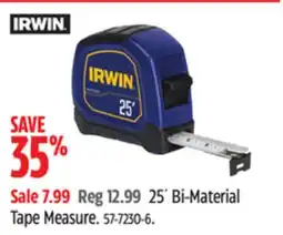 Canadian Tire 25´ Bi-Material Tape Measure offer