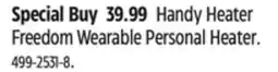 Canadian Tire Handy Heater Freedom Wearable Personal Heater offer