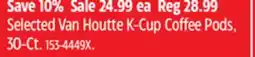 Canadian Tire Selected Van Houtte K-Cup Coffee Pods, 30-Ct offer
